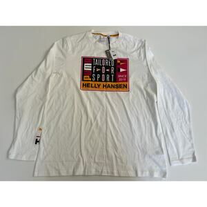 Puma TFS x Helly Hansen Long Sleeve Tee White Men's Top 597148 02 Size L📦
